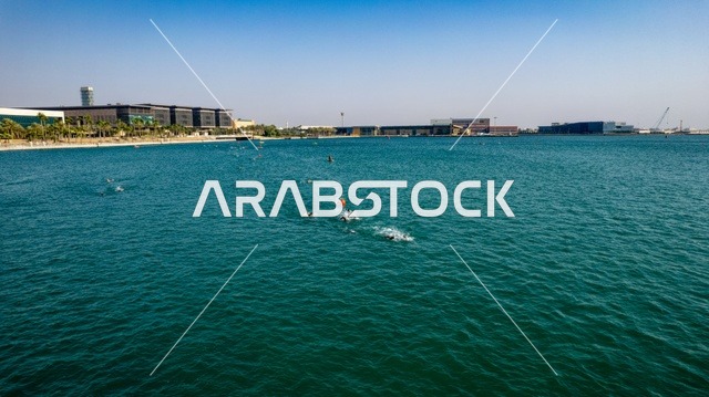 جامعة الملك عبد الله للعلوم والتقنية في ثول, الفن الهندسي المعماري لجامعة الملك عبد الله للعلوم والتقنية، تصوير جوي لجامعة كاوست في مدينة ثول في جدة بالمملكة العربية السعودية، صورة جويه، منارة جامعة الملك عبد الله، دليل لإرشاد السفن و البحارة في الليل.