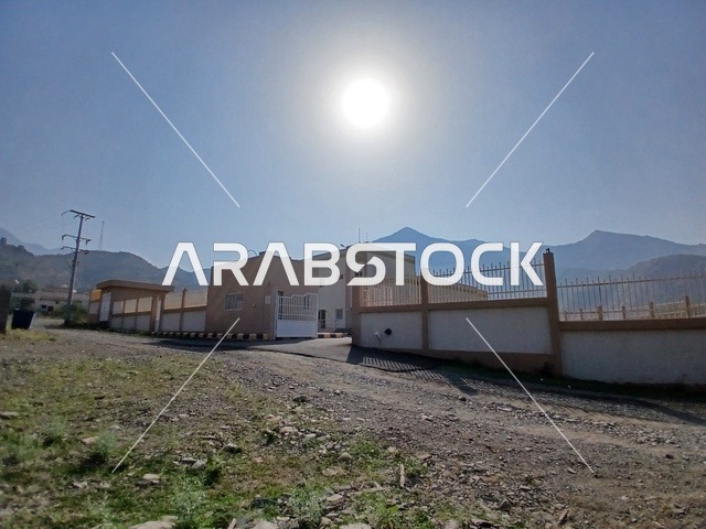 Wadi Rama Health Care Center, preparing and equipping cities in the mountains, peaks, and highlands, Health Care Center in the Al-Baha mountainous area, health care services in the Kingdom of Saudi Arabia, famous tourist attractions, sunny weather in the skies of elevated areas.