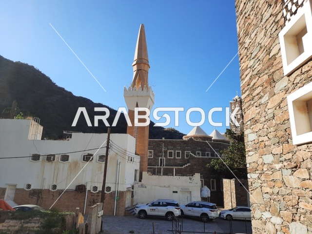 Famous tourist attractions, a tour of the heritage village of Rijal Almaa in the Asir region, ancient historical houses, historical places in the Kingdom of Saudi Arabia.