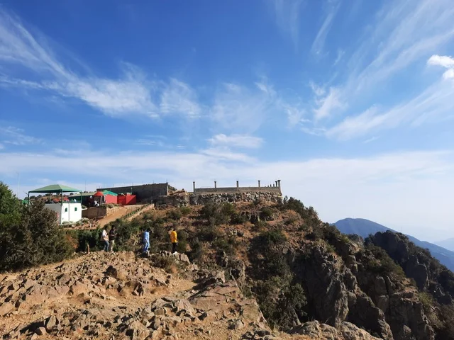 الأعشاب والأشجار والنباتات الخضراء في جبال السودة في منطقة عسير، صورة جوية للبيئة الجبلية والهضاب والمرتفعات، مشهد السماء فوق المناظر الطبيعية في منتزه السودة، أماكن ومناطق سياحية طبيعية مشهورة في المملكة العربية السعودية