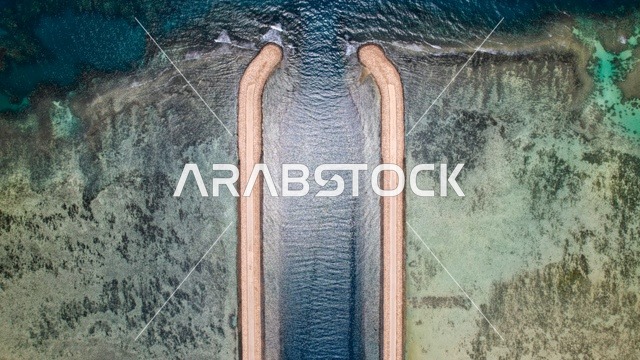 Aerial drone footage of the Yanbu Industrial Engineering factories in the Kingdom of Saudi Arabia, the renaissance of the Saudi national economy, oil and gas refining, the concept of petroleum engineering in the Gulf countries, petrochemical industries and projects.