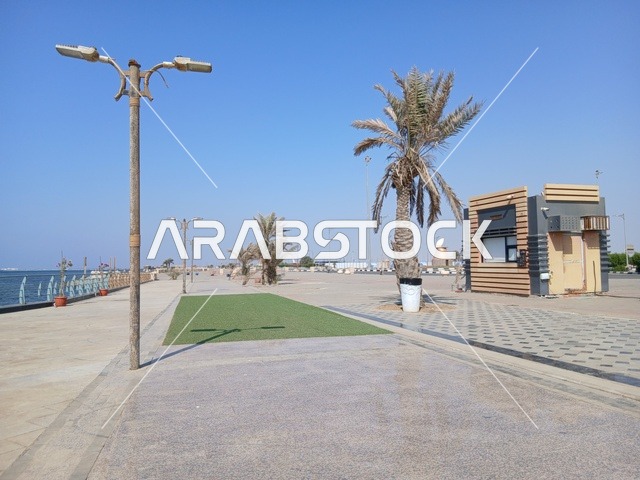 المدن الساحلية بمكة المكرمة ، الواجهة البحرية في محافظه الليث بمنطقه مكه المكرمه, المناطق والمعالم السياحية المشهورة, كورنيش الوسقه على البحر الاحمر في النهار