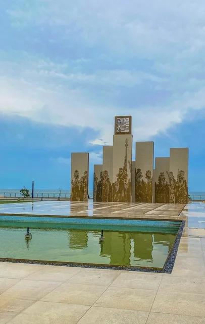 A view of the Khobar Corniche in the city of Dammam, the famous coastal tourist attractions in the Kingdom of Saudi Arabia, areas for recreational trips and marine tours, attracting and drawing tourists from all over the world.