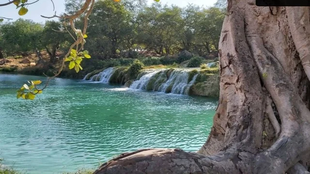 شلالات صلالة في سلطنة عمان، أماكن سياحية للتنزه وقضاء وقت ممتع، وادي دربات في ولاية طاقة بمحافظة ظفار، الشلالات المائية الطبيعية على السفوح والمنحدرات الجبلية، الاستمتاع بالمناظر الطبيعية بين الأشجار والنباتات الخضراء الكثيفة على الجبال