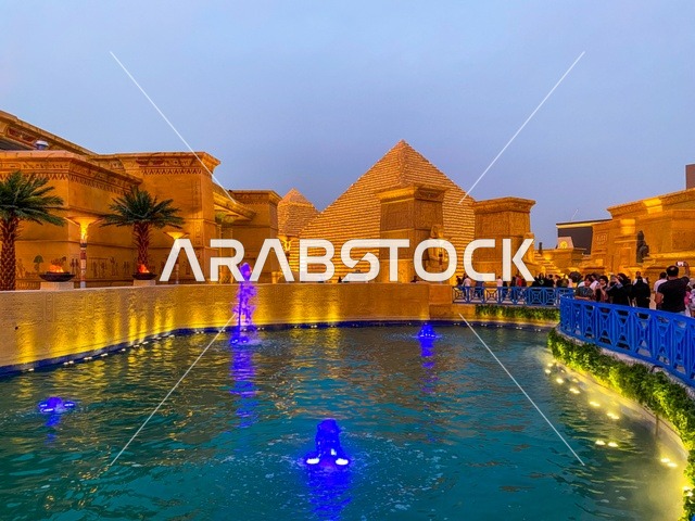 Tourist entertainment places in Saudi Arabia, Boulevard World in Riyadh, Saudi Arabia, events in Riyadh Season, tourism in Saudi Arabia.