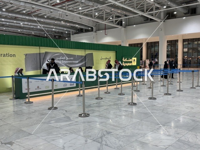 مكاتب التسجيل في معرض "صُنع في السعودية 2025"،  حدث صناعي بارز يهدف إلى تعزيز المنتجات والخدمات الوطنية السعودية، إبراز جودة وتنوع الصناعات الوطنية وابتكاراتها،  يحمل المعرض شعار "نصنع التمكين"، هيئة تنمية الصادرات السعودية، 2025 في مركز الرياض للمعارض والمؤتمرات