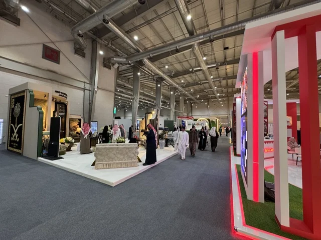 Visitors at the "Made in Saudi Arabia 2025" exhibition, a prominent industrial event aimed at enhancing Saudi national services, showcasing the quality and diversity of national industries and their innovations. The exhibition carries the slogan "We Empower Manufacturing," organized by the Saudi Export Development Authority, 2025 at the Riyadh Exhibition Center.