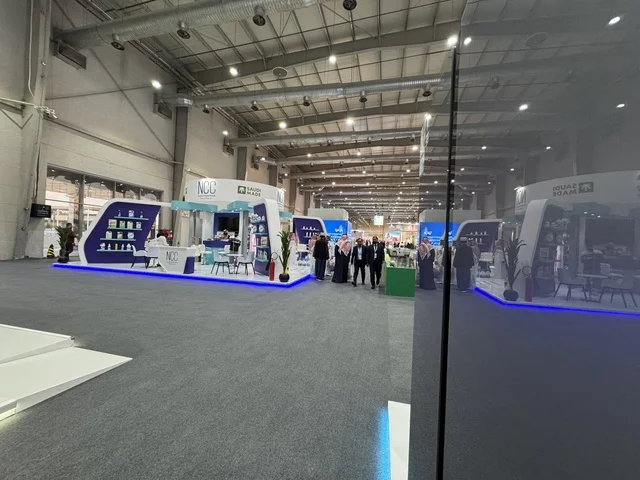 A prominent industrial event aimed at enhancing Saudi national services, aluminum in various colors and finishes at the "Made in Saudi Arabia 2025" exhibition, highlighting the quality and diversity of national industries and their innovations. The exhibition carries the slogan "We Empower Manufacturing," organized by the Saudi Export Development Authority, 2025 at the Riyadh Exhibition Center.