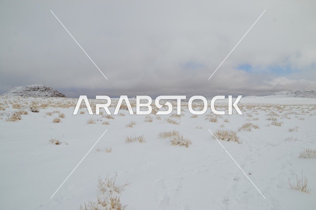 التضاريس و المناخ في السعوديه, جبال اللوز المثلجة في منطقة تبوك في المملكة العربية السعودية,  مناظر و أماكن طبيعية سياحية، المناطق الجبلية في السعودية ، صورة من قمة جبل اللوز بمنطقة تبوك ، المرتفعات الجبلية،  وجهة العالم الجديدة في قلب نيوم