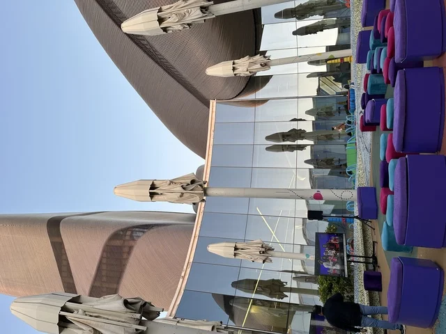 Facility management and logistics services, events of the Wonders Hills Festival in Jubail Industrial City in the Eastern Province, organizing outdoor events in modern architectural facades, visitor flow in public squares, utilizing lighting and urban coordination, enhancing tourism and knowledge experiences.