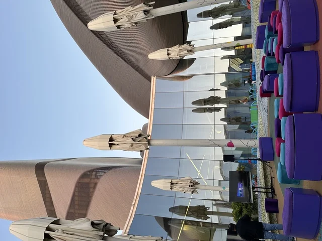 Facility management and logistics services, events of the Wonders Hills Festival in Jubail Industrial City in the Eastern Province, organizing outdoor events in modern architectural facades, visitor flow in public squares, utilizing lighting and urban coordination, enhancing tourism and knowledge experiences.