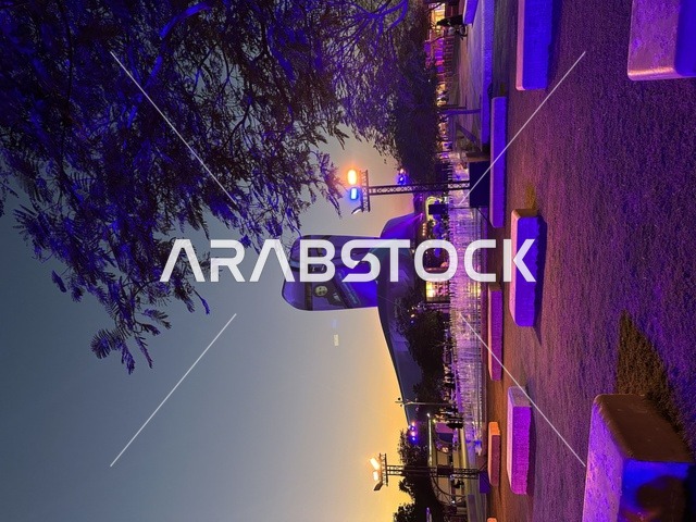 Integrating advanced optical technologies into the urban landscape at the King Abdulaziz Center for World Culture (Ithra), events of the Wonders Hills Festival in the city of Jubail Industrial in the Eastern Province, visual quality management for nighttime facades, water bodies, and public squares, planning and coordinating cultural and architectural facilities.