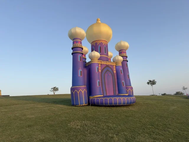 The illuminated sculptures at the 2025 Tlal Al-Ajaib Festival in Jubail Industrial City in the Eastern Province, a tourist destination for families and visitors, feature innovative interactive light shows for families and visitors, as well as various entertainment and educational activities.