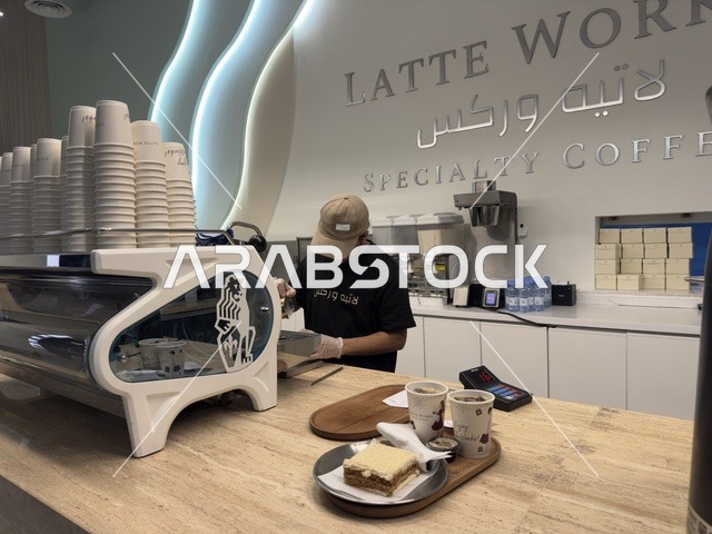 مقهي ومطعم لاتيه وركس  فى مجمع ذا موف بمدينة الجبيل الصناعية  في المنطقة الشرقية،  كورنيش الجبيل ، معلم ترفيهي وتجاري متكامل،  أجواء نابضة بالحياة لعام ٢٠٢٥