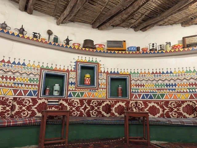 An authentic and warm atmosphere with a collection of artifacts, preserving local heritage and showcasing it to visitors, the Heritage Village is a prominent museum and restaurant located on the Corniche of Dammam in the Kingdom of Saudi Arabia, offering a rural or historical environment.