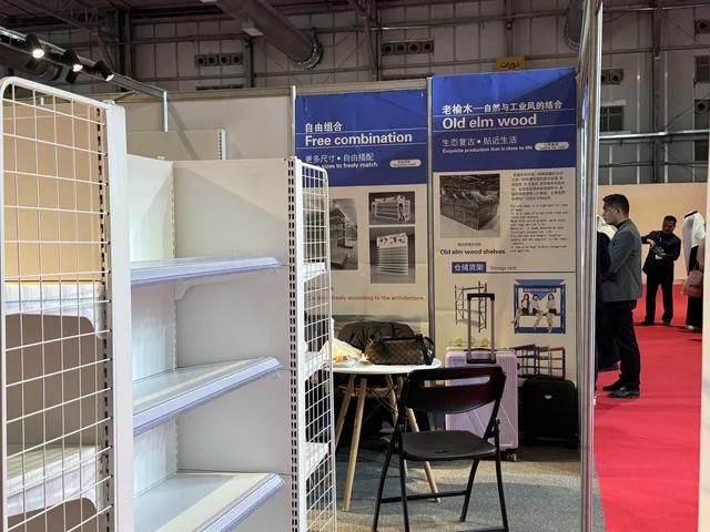 Various Chinese products at the international trade fair China Homelife Saudi Arabia Expo on December 24, 2025, in Riyadh, Saudi Arabia, connecting Chinese suppliers with the Saudi market, import and supply opportunities, business and investment partnerships.