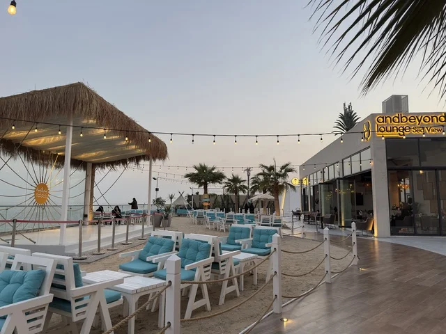 Unique family atmosphere at Takiya Bahr in the Eastern Province of Dammam on December 24, 2025, Saudi Arabia, with various entertainment shows and activities, a tourist and recreational seaside destination, upscale restaurants and cafes with a coastal view.