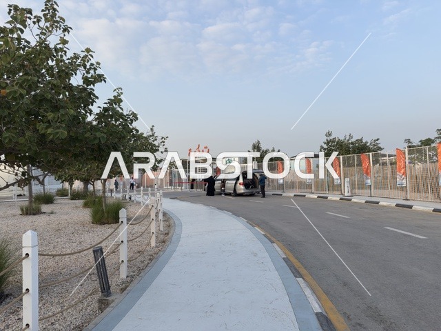 Entrance to the Bahar Takiya in the Eastern Province of Dammam on December 24, 2025, Kingdom of Saudi Arabia, fun recreational activities, an exceptional experience on the shores, a marine tourist destination, diverse restaurants and cafes.