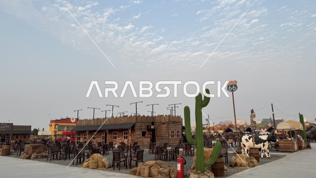 مباني على الطراز الكلاسيكي الغربي، بلدة ساوث ويست (الكاوبوي) في حي الزهراء على طريق الملك عبد العزيز في مدينة جدة لعام 2025، وجهه سياحية ترفيهية، مكان لقضاء وقت ممتع في المملكة العربية السعودية