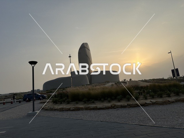 A food festival in the outdoor gardens of Ithra in Dhahran, Eastern Province, Saudi Arabia, on December 28, 2025. Family-friendly and entertaining atmosphere, famous restaurants and live cooking shows, an entertaining and educational experience, diverse global flavors, enjoyable outdoor seating.