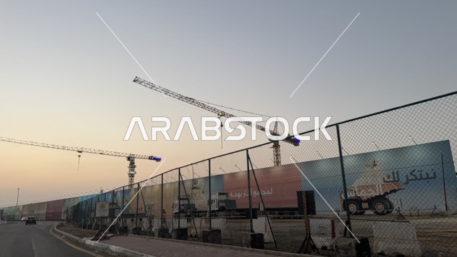 Infrastructure under development at the Abhur Waterfront on the northern Corniche of Jeddah, Saudi Arabia, is an urban project that enhances the waterfront, a marine tourism and entertainment destination, a coastal promenade with open views of the Red Sea, and various recreational activities.