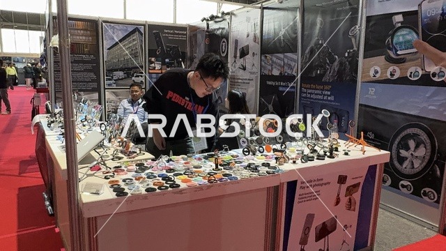 Exploring furniture and handicrafts, Chinese arts and crafts, diverse Chinese products for all visitors, the Chinese House Exhibition in Riyadh on December 22, 2025, Saudi Arabia, traditional food experience.