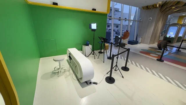 An Arabic language exhibition for children at the King Salman Global Center for the Arabic Language in Al-Worood neighborhood in Riyadh, on December 11, 2025, focusing on developing reading and expression skills, cultural and recreational activities for children, an interactive educational experience, and enjoyable educational atmosphere in the Kingdom of Saudi Arabia.