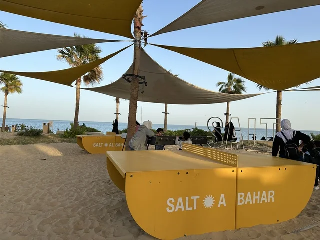 A variety of activities including trampolines for children, rowing, and table tennis. Salt Al Bahr is a family-friendly entertainment and beach destination located on the Corniche Road in Al Khobar, Saudi Arabia. Further renovations and developments are scheduled for January 3, 2026.