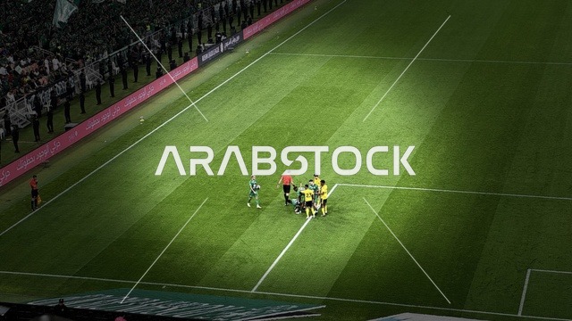 The excitement of the fans and supporters, the victory of Al-Ahli team, the match between Al-Ahli and Al-Nasr on January 2, 2026, in the Roshan Saudi League, at King Abdullah Sports City (the Jewel) in Jeddah.