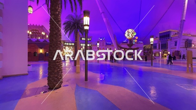 مدينة 6 فلاجز القدية في ثاني يوم من الافتتاح 1 يناير 2026 ، اكبر مشروع عملاق لمدينة ترفيهية تحمل علامة ستة أعلام التجارية في السعودية، أول منتزه ترفيهي لستة أعلام خارج أميركا الشمالية، استراتيجية رؤية السعودية 2030