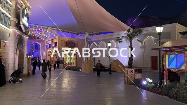 مدينة 6 فلاجز القدية في ثاني يوم من الافتتاح 1 يناير 2026 ، اكبر مشروع عملاق لمدينة ترفيهية تحمل علامة ستة أعلام التجارية في السعودية، أول منتزه ترفيهي لستة أعلام خارج أميركا الشمالية، استراتيجية رؤية السعودية 2030