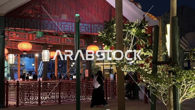 تجول الزوار في مدينة 6 فلاجز القدية في ثاني يوم من الافتتاح 1 يناير 2026 ، استراتيجية رؤية السعودية 2030، اكبر مشروع عملاق لمدينة ترفيهية تحمل علامة ستة أعلام التجارية في السعودية، أول منتزه ترفيهي لستة أعلام خارج أميركا الشمالية