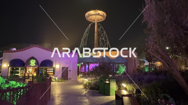 العاب الاطفال المسلية، اكبر مشروع عملاق لمدينة ترفيهية تحمل علامة ستة أعلام التجارية في السعودية، أول منتزه ترفيهي لستة أعلام خارج أميركا الشمالية، مدينة 6 فلاجز القدية في ثاني يوم من الافتتاح 1 يناير 2026 ، استراتيجية رؤية السعودية 2030