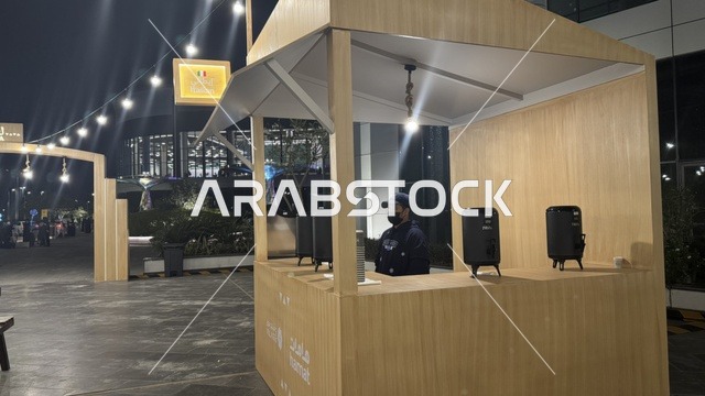 The Italian section at the Luqma event in Jeddah in January 2026, traditional Hijazi sweets and pastries, a luxurious tasting experience in the Kingdom of Saudi Arabia, a family and popular atmosphere, tasting the flavor of traditional local food.