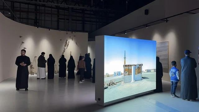 Performing and musical arts reflecting cultural and civilizational exchange, an event between two cultures (Saudi Arabia and China) at the Al-Malfa Hall in the Misk City in Riyadh on December 24, 2025, the Chinese street experience, a joint art exhibition, live artistic performances.