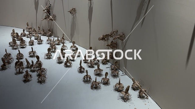 A complete visual experience, a joint art exhibition, performing and musical arts reflecting cultural and civilizational exchange, an event between two cultures (Saudi Arabia and China) at the Al-Malfa Hall in the Misk City in Riyadh on December 24, 2025, the Chinese street experience, a joint art exhibition, live artistic performances.