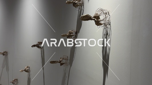 A complete visual experience, a joint art exhibition, performing and musical arts reflecting cultural and civilizational exchange, an event between two cultures (Saudi Arabia and China) at the Al-Malfa Hall in the Misk City in Riyadh on December 24, 2025, the Chinese street experience, a joint art exhibition, live artistic performances.