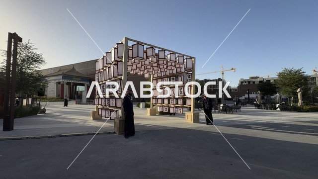 تجربة الشارع الصيني، فنون أدائية وموسيقية تعكس التبادل الثقافي والحضاري ، تجربة بصرية متكاملة، معرض فني مشترك ، فعالية بين ثقافتين (السعودية والصين) في قاعة  الملفى بمدينة مسك بالرياض يوم 24 ديسمبر 2025 ، عروض فنية حية