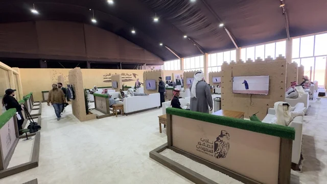 A wide participation of falconers in the King Abdulaziz Falcon Festival – Riyadh, Saudi Arabia on January 4, 2026, a national heritage event that reflects the culture of Saudi falconry, featuring shows and competitions for falcons, a heritage atmosphere that combines authenticity and identity, one of the most prominent cultural festivals in the kingdom.