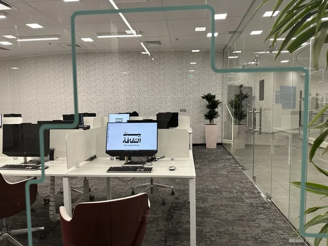 Spaces for exhibitions and workshops, the House of Culture in Dammam in the Eastern Province, Kingdom of Saudi Arabia, the Dammam Public Library, a cultural and knowledge landmark that enhances creativity and the arts, diverse cultural and community events, educational and interactive activities for all groups, an inspiring environment that brings together culture, knowledge, and art.