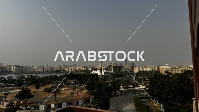 The contrast between the old and the modern in the region, the historical city in Jeddah with its ancient Arab and Islamic architectural design, historical tourist sites in the Kingdom of Saudi Arabia, historical landmarks in Jeddah Al-Balad, the historical city of Jeddah, and the archaeological buildings in the historical district of Jeddah.