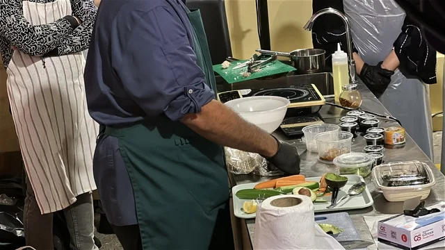 A global tasting experience at a food festival in the Ithra outdoor gardens in Dhahran, Eastern Province, Saudi Arabia, on December 28, 2025, enjoyable outdoor sessions, international and local restaurants, family-friendly and entertaining atmosphere.