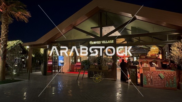 وجهة ترفيهية عصرية مفتوحة،  مطاعم ومقاهي متنوعة، ذا قروفز في حي الرفيعة بمدينة الرياض فى عام 2026 ، المملكة العربية السعودية،  مساحات خضراء وممرات خارجية، فعاليات موسمية وتجارب ترفيهية، أجواء عائلية راقية تجمع الاسترخاء والحياة الاجتماعية