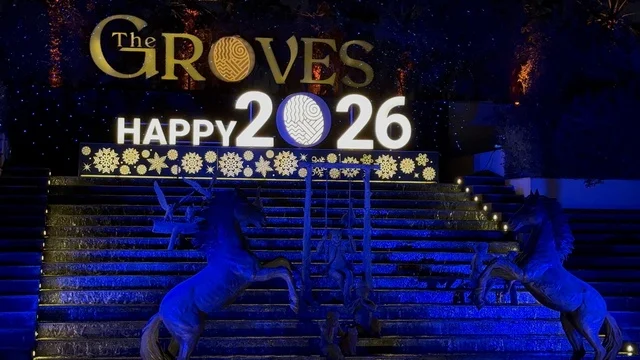 ذا قروفز في حي الرفيعة بمدينة الرياض فى عام 2026 ، المملكة العربية السعودية، وجهة ترفيهية عصرية مفتوحة، فعاليات موسمية وتجارب ترفيهية، مساحات خضراء وممرات خارجية، مطاعم ومقاهي متنوعة، أجواء عائلية راقية تجمع الاسترخاء والحياة الاجتماعية