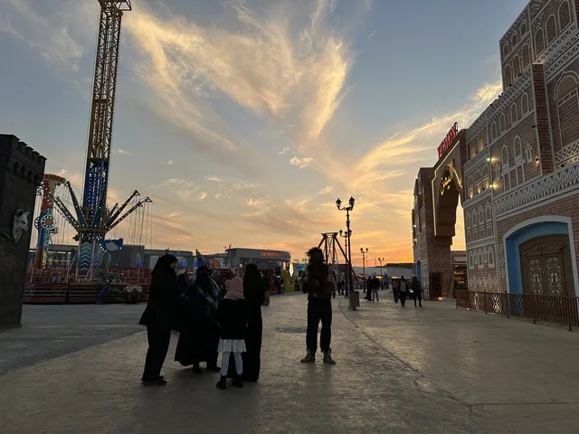 A place to spend enjoyable time with family, a seasonal entertainment and cultural destination, the gateway to the Yemeni pavilion in the global city January 2026 on the shores of the Arabian Gulf and Lake Sehat in the Eastern Province of Dammam.
