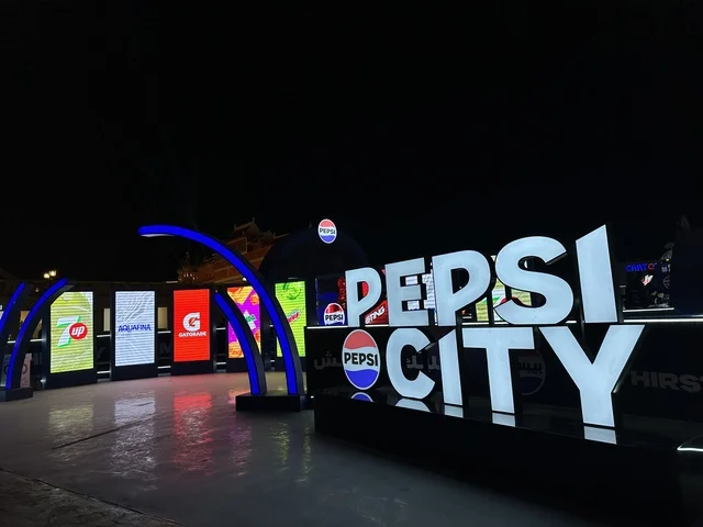 Pepsi Corner, activating tourism and economic movement, a tourist and entertainment attraction, the Global City January 2026 on the shores of the Arabian Gulf and Lake Sehat in the Eastern Province of Dammam, experience the different cultures of the country, a place to spend enjoyable time with family.