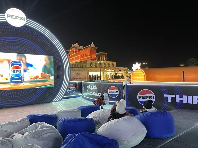 Pepsi Corner, activating tourism and economic movement, a tourist and entertainment attraction, the Global City January 2026 on the shores of the Arabian Gulf and Lake Sehat in the Eastern Province of Dammam, experience the different cultures of the country, a place to spend enjoyable time with family.