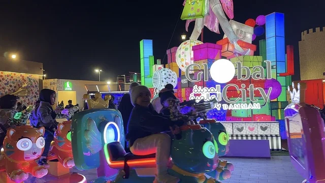 Activating tourism and economic movement, a tourist and entertainment attraction, the global city January 2026 on the shores of the Arabian Gulf and Lake Sehat in the Eastern Province of Dammam, experience the different cultures of the country, a place to spend enjoyable time with family.