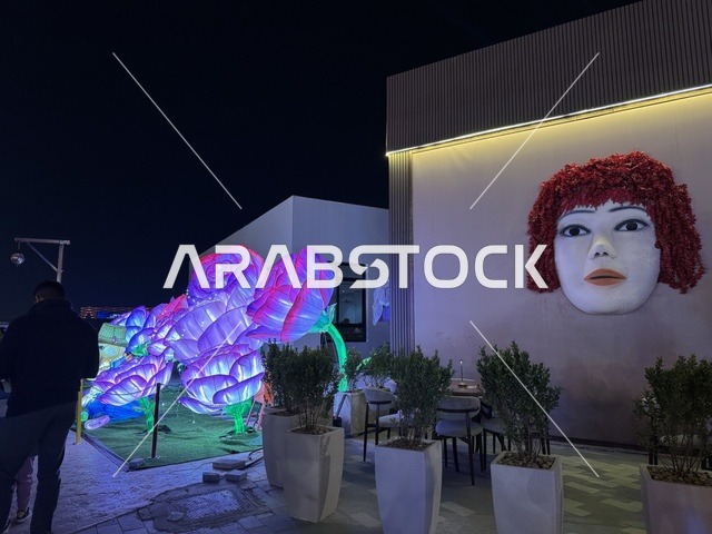 A tourist and entertainment attraction, activating tourism and economic movement, the global city January 2026 on the shores of the Arabian Gulf and Lake Sehat in the Eastern Province of Dammam, experience the different cultures of the country, a place to spend enjoyable time with family.