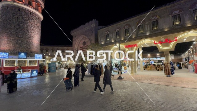 The Turkish Wing Market, experience the culture of different countries, a tourist and entertainment attraction, activating tourism and economic movement, the global city January 2026 on the shores of the Arabian Gulf and Lake Sehat in the Eastern Province of Dammam, a place to spend enjoyable time with family.